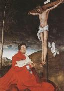 CRANACH, Lucas the Elder, Cardinal Albrecht of Branden-burg before the Crucified Christ (mk08)